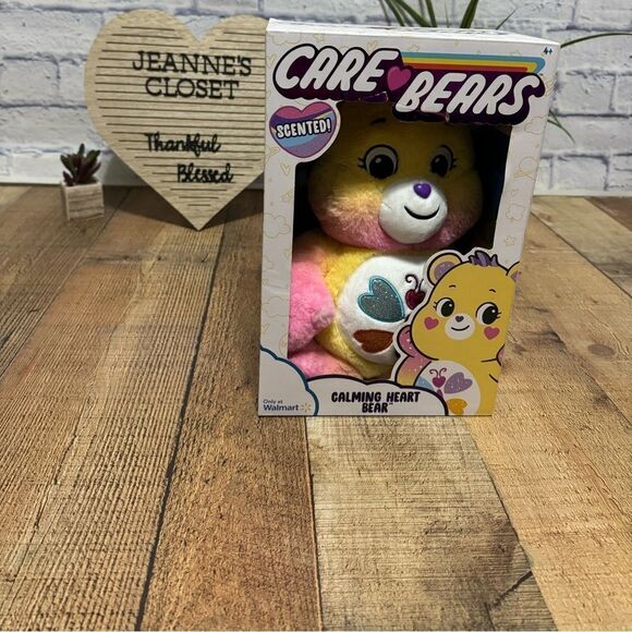 New Release 2023 CARE BEARS 14" Plush CALMING HEART BEAR Exclusive - Picture 1 of 8